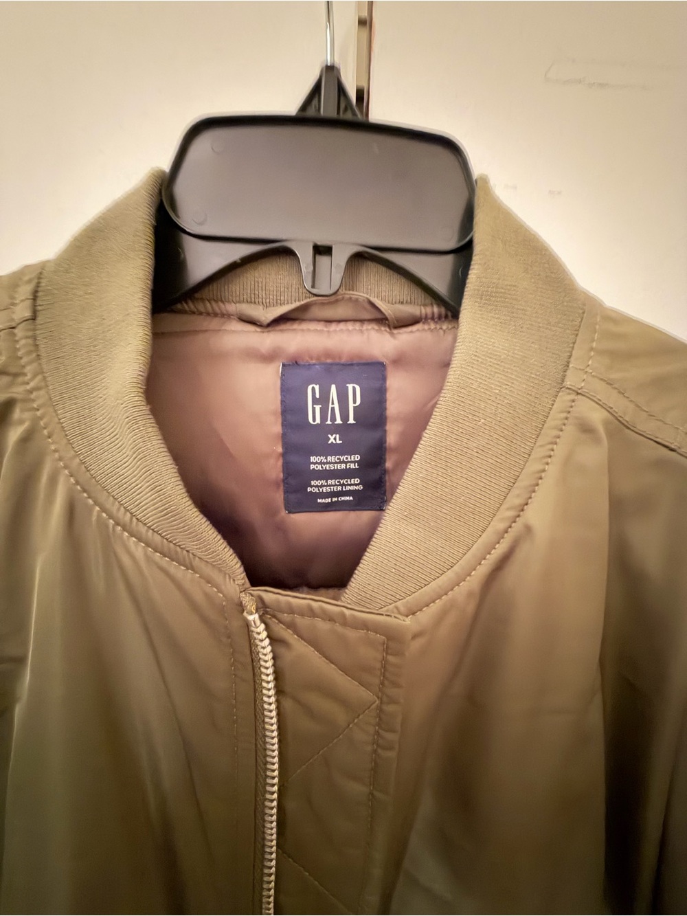 GAP Olive Green Women’s Bomber Jacket - Picture 3 of 5
